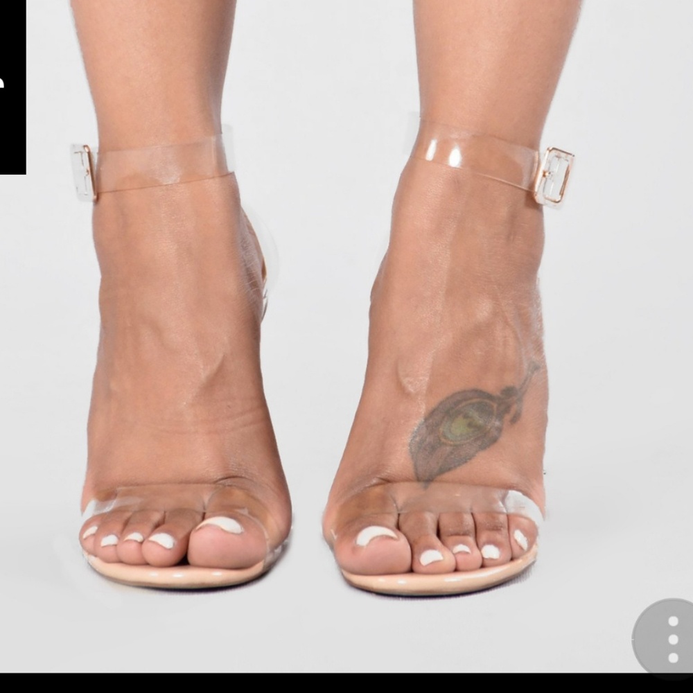 Clear heels